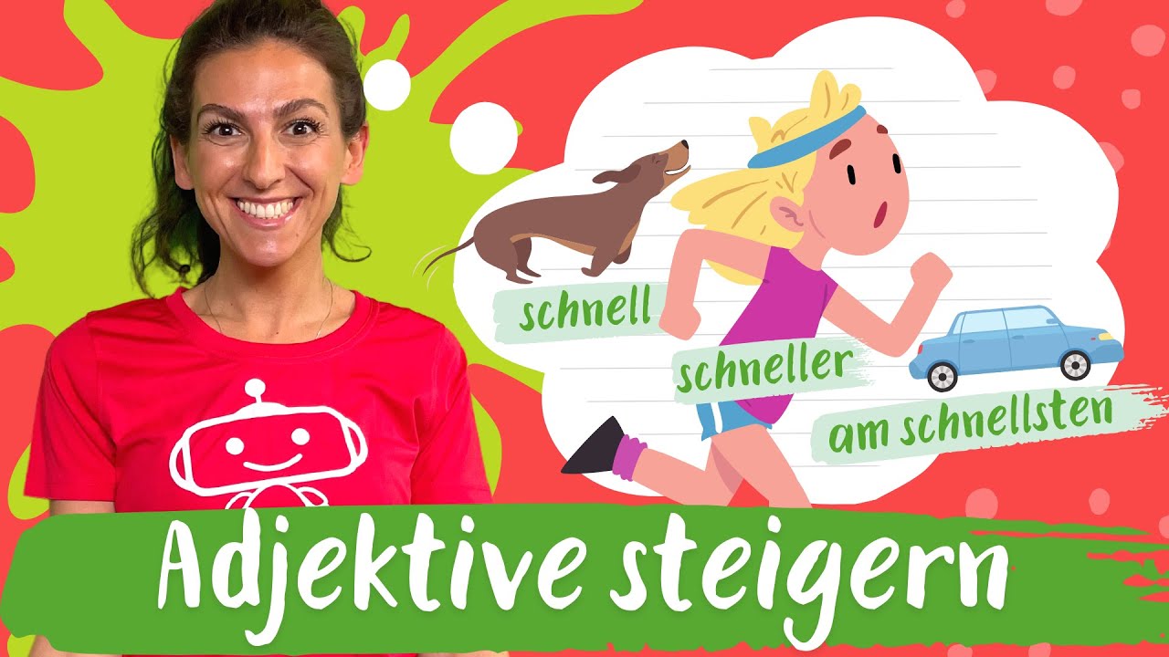 Adjektive steigern einfach erklärt | Positiv  Komparativ  Superlativ | Deutsch | Silicon Valley Kids