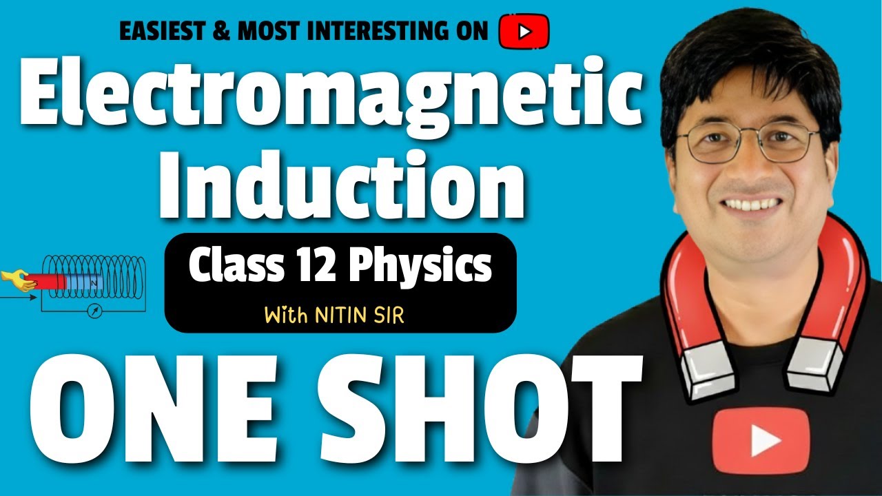 Electromagnetic Induction Class 12 Physics One Shot | Complete EMI Chapter 6 Full Lecture Board Exam