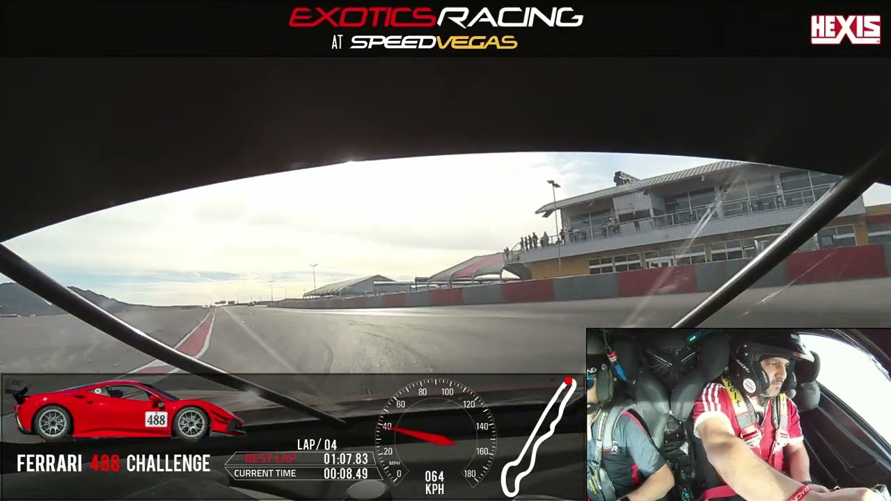 Speedway Las Vegas Racing a Ferrari 488 Challenge Evo