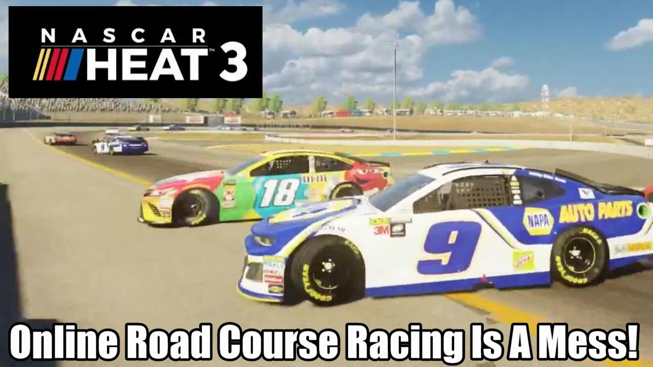 Online Road Course Racing Is A Mess! | NASCAR Heat 3 Online Gameplay