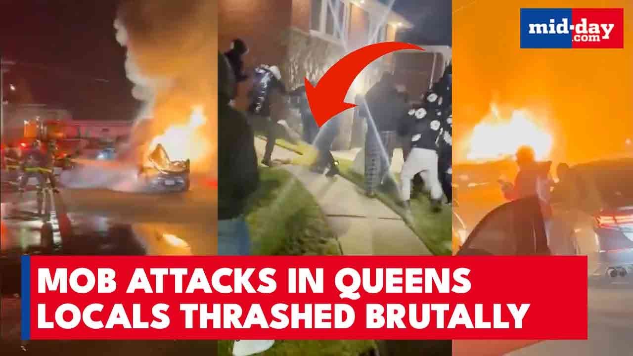 NYC Street War: 40-Car Takeover, Mob Beats Couple, Torches Car in Violent Street Riot