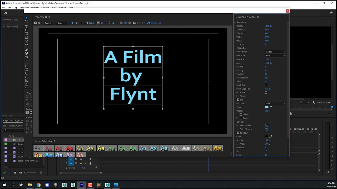Maya: Titles and Export