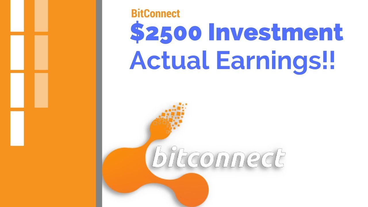BitConnect | $2500 Investment ACTUAL EARNINGS!!!