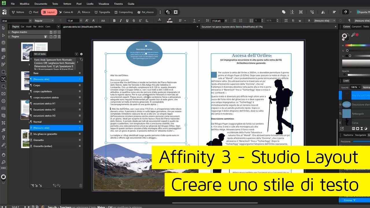 Affinity 3   Studio Layout   Creare uno stile di testo