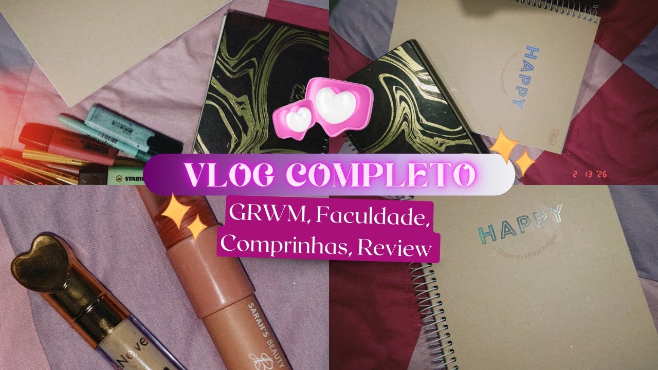 Arrume-se Comigo + Faculdade + Review das Minhas Comprinhas 🛍️✨