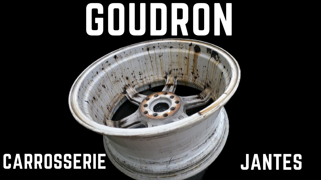 comment nettoyer GOUDRON VOITURE JANTE