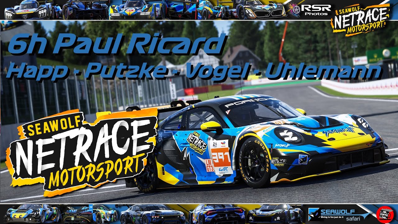 6h Paul Ricard Split 1 - Seawolf NetRace Motorsport GT3 - Le Mans Ultimate Endurance Event