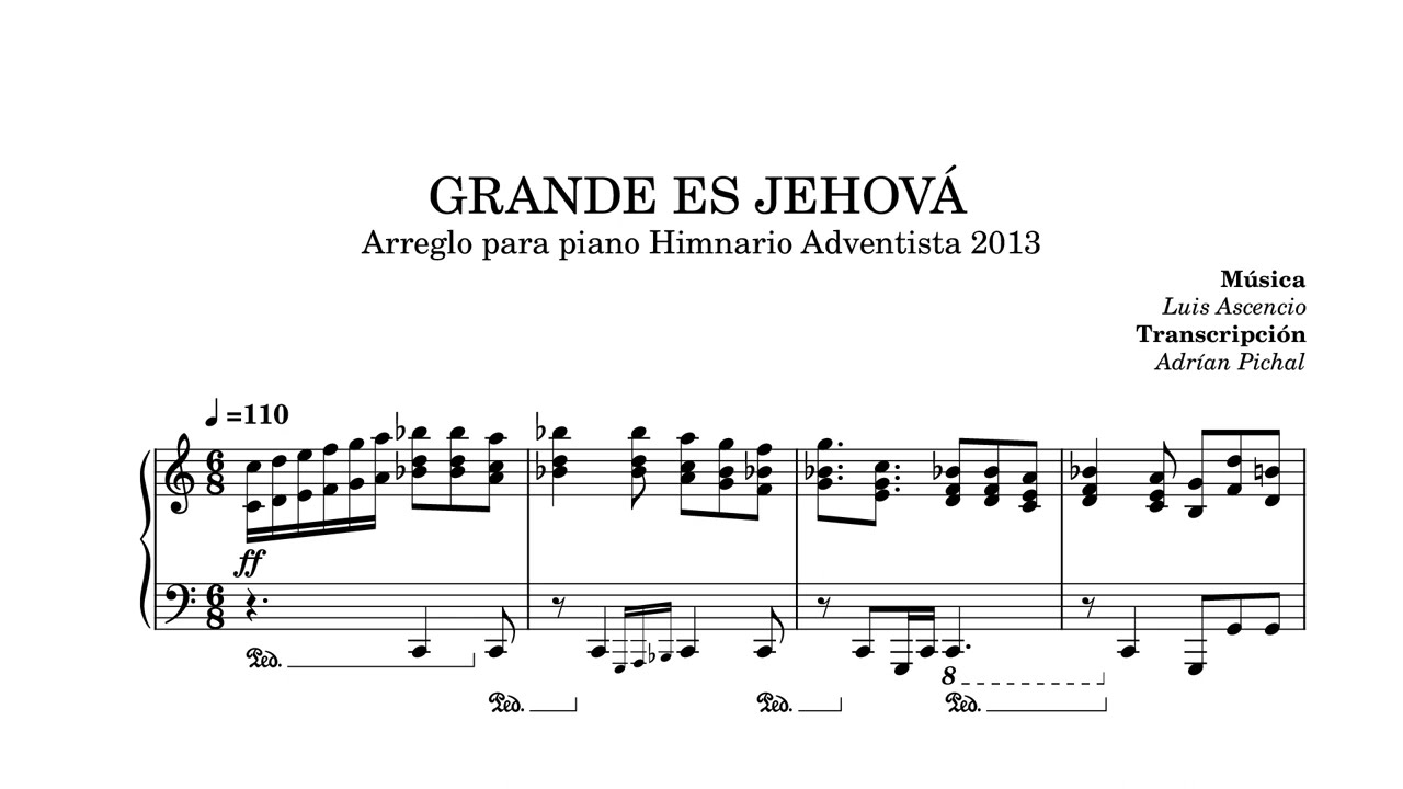 Grande es Jehová | Partituras