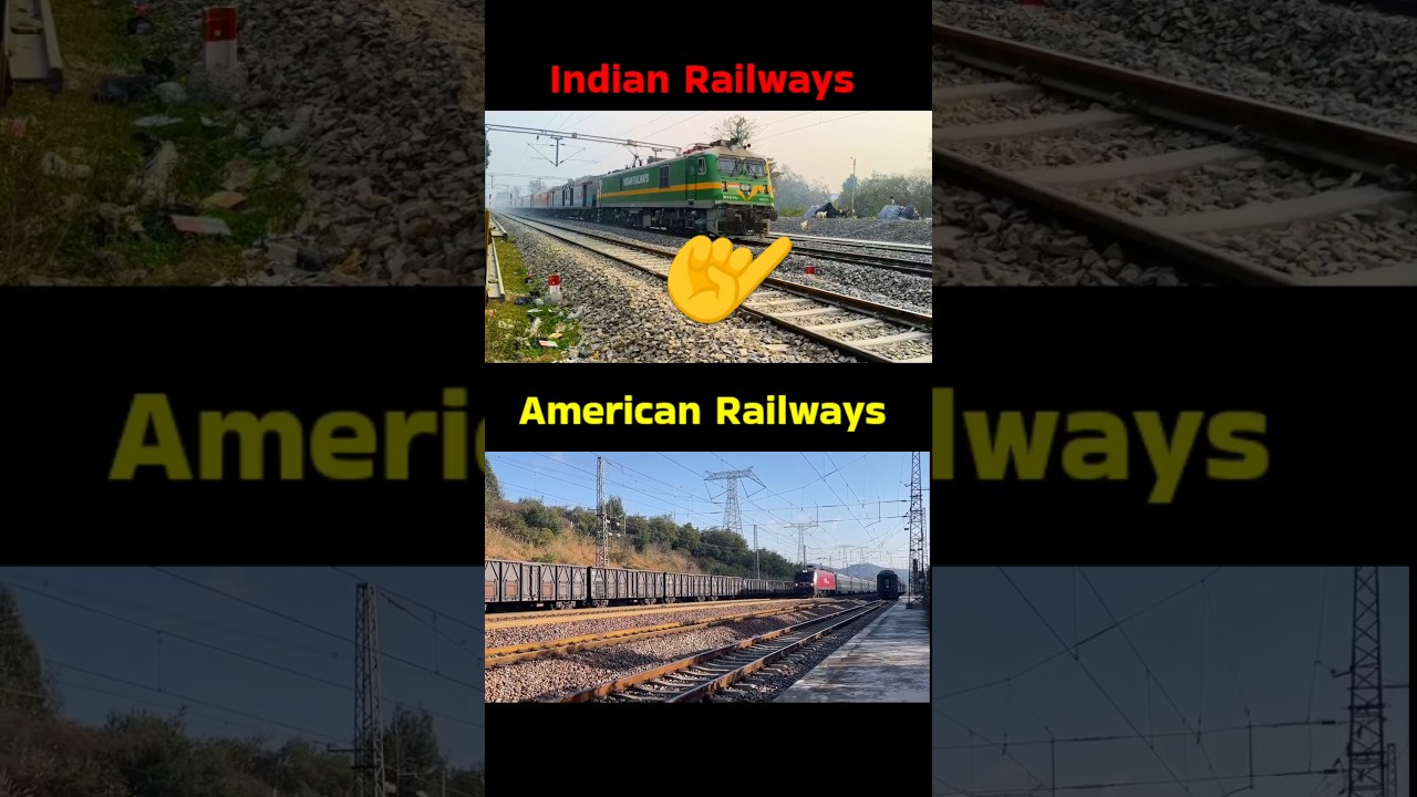 Indian railways fastest train with foreign train competition #shorts