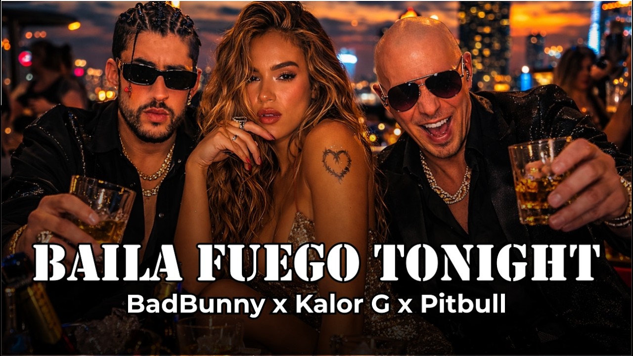 Bad Bunny x Karol G x Pitbull – Miami Rooftop Party 🔥 Latin Reggaeton Vibes
