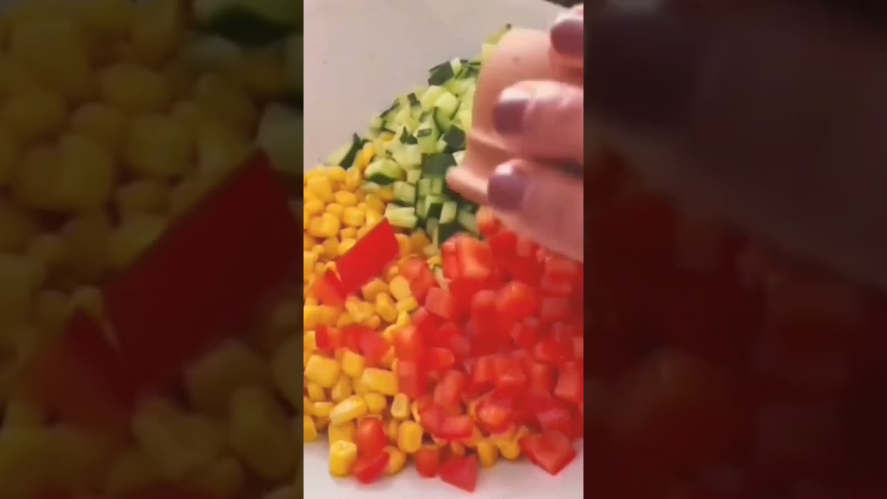 Corn & tomato #salad for #loss #weight recipe 😋👌😋