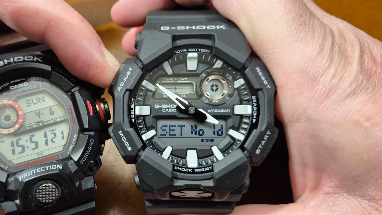 Casio G-Shock GA-010-1AER - ustawienia zegarka [PL]