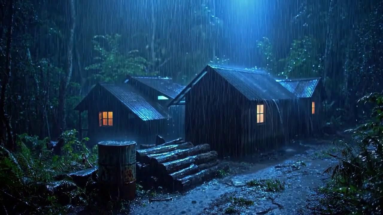 🌧️ Deep Sleep Tonight 💤 Heavy Rain ASMR For Instant Relaxation