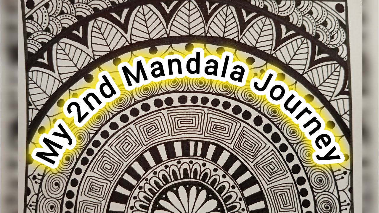 My Second Mandala: Where Doodle Meets Order 🌀