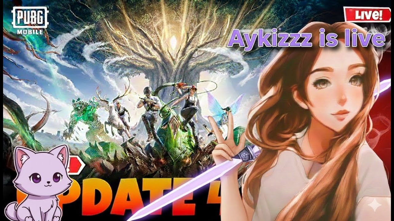 🔥BGMI LIVE  4.2 UPDATE AND 3 ROYAL PASS GIVE WAY. ft.Aykizz YT#BGMI #LIVE#GAMING🎮