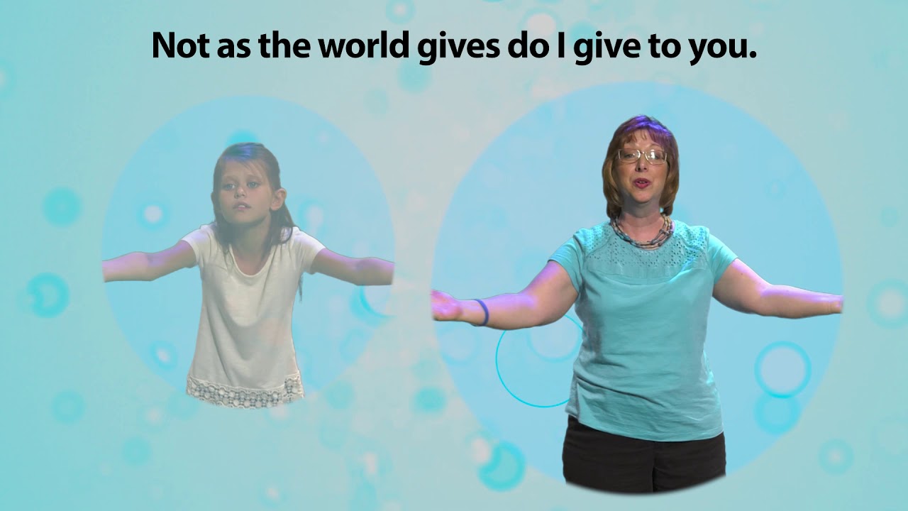 Peace I Leave With You (John 14:27) | Jesus My Savior and Friend - Verse Song Video