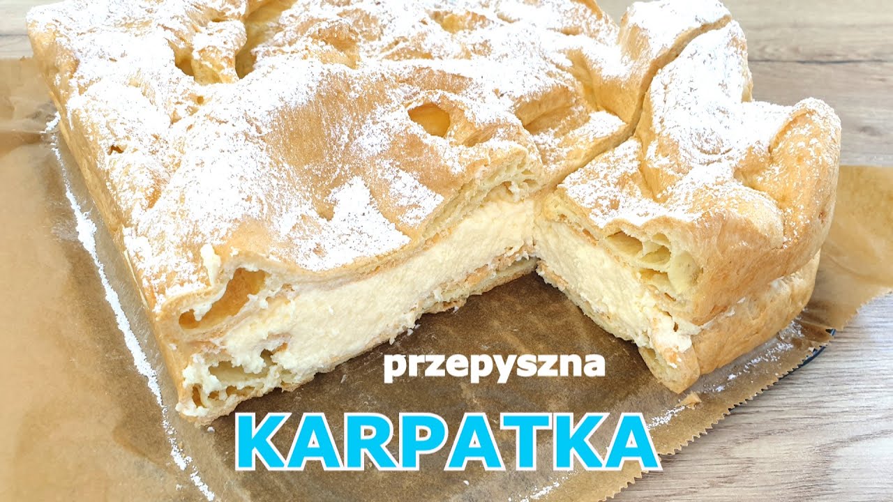 Najlepsza Karpatka - wysoka, obłędnie pyszna 👌prosty przepis na dużą blachę 👍 idealne ciasto parzone