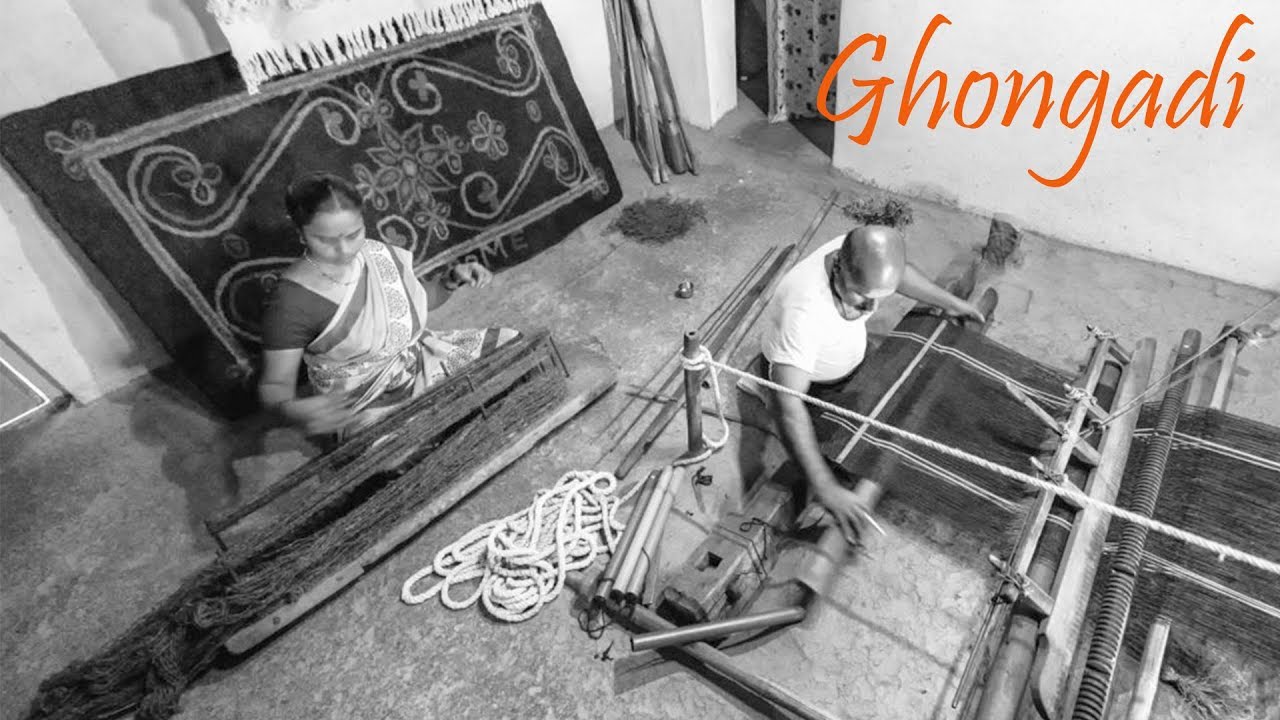 How its Made - Traditional Handwoven Ghongadi from Kolhapur. Made from Pure Sheep Wool.