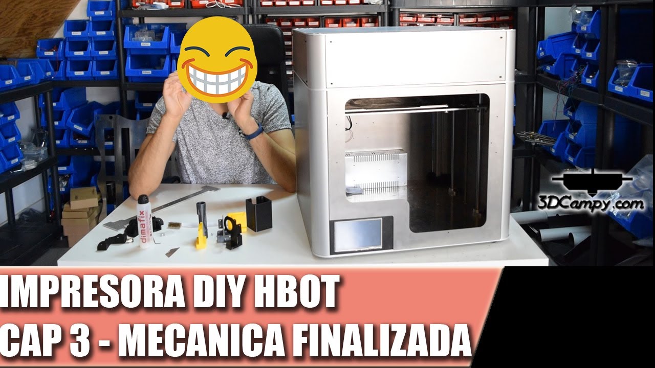 Diseñando impresora 3D Print DIY open source Hbot - CoreXY - Markforged !Funcionando! Cap3