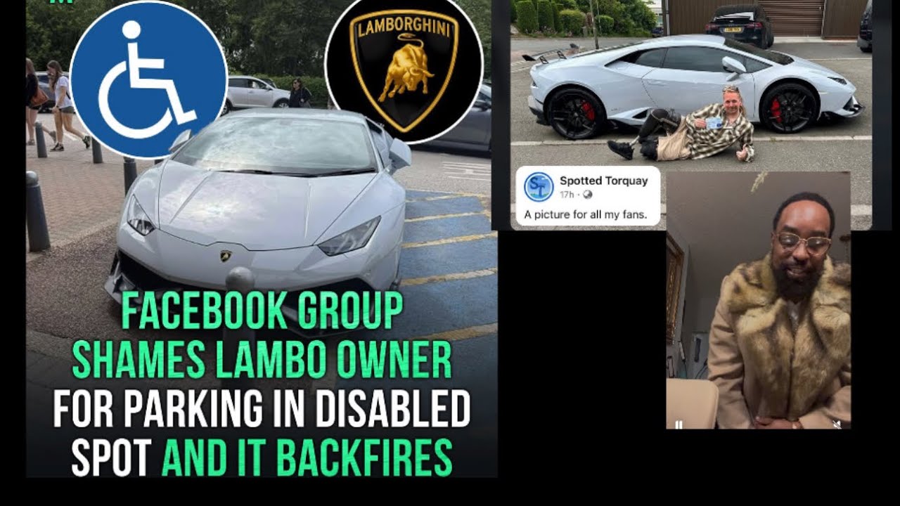 Группа в Facebook опозорила владельца Lamborghini за парковку и место для инвалидов, и это имело ...