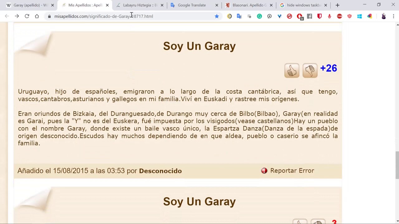 Documental de Origen del Apellido Garay   Por AlexGaray
