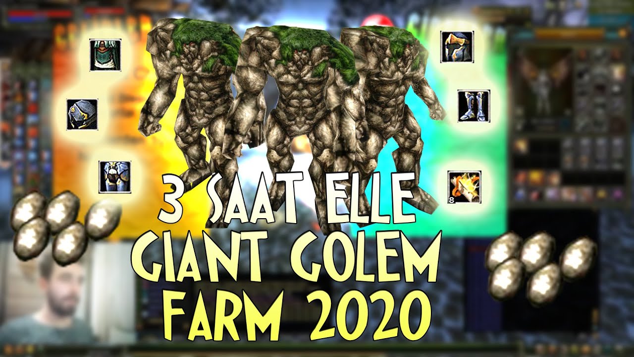 Giant Golem Farm Lüfer/Emc Elle 3 Saat INT BP Priest (Bol Bol Kaliteli Çöp ve Chitin)