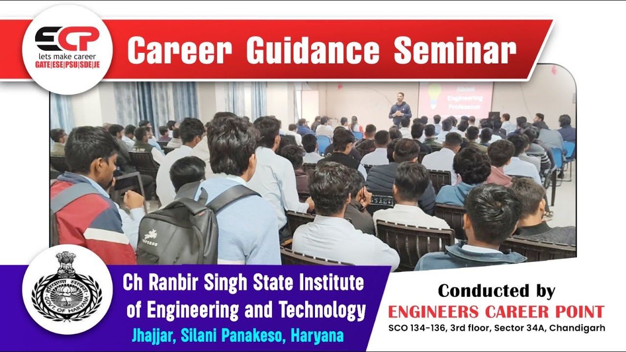 Career Guidance Seminar Conducted by ECP @CRSSIET Jhajjar, Haryana