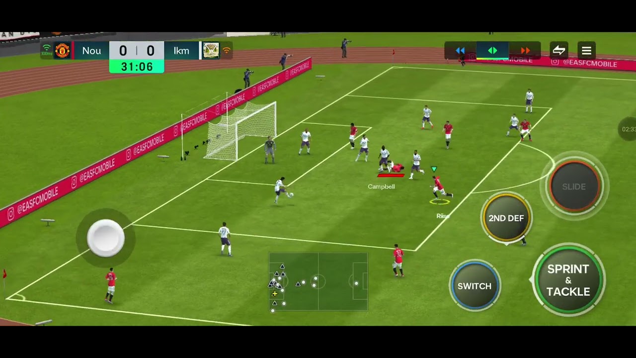 Noureddin ( Manchester United) v/s Ikmf ( Manchester United ). EA Sports. FC Mobile. Football online