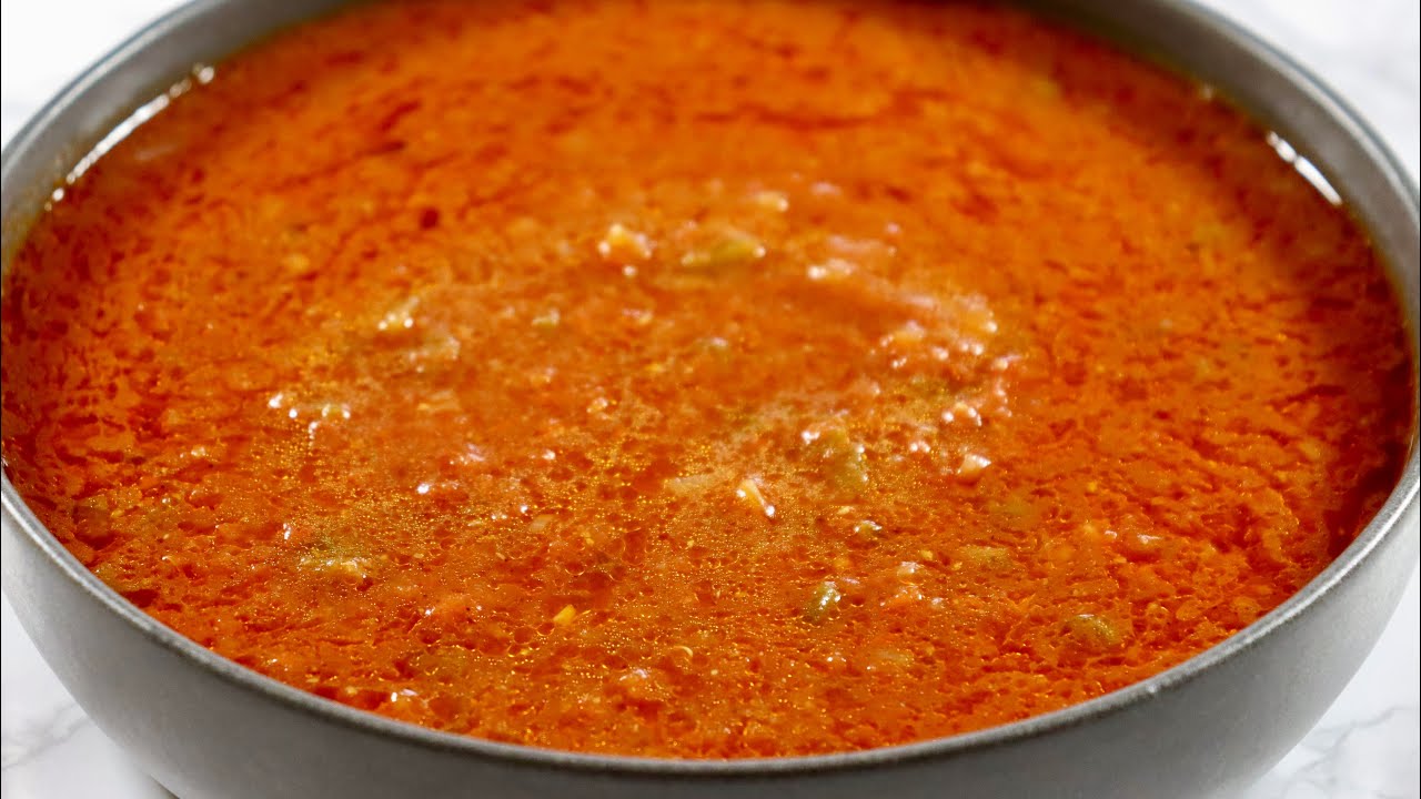 EASY AND DELICIOUS TOMATO GRAVY WITH BELL PEPPERS | TOMATO GRAVY | GRAVY RECIPE