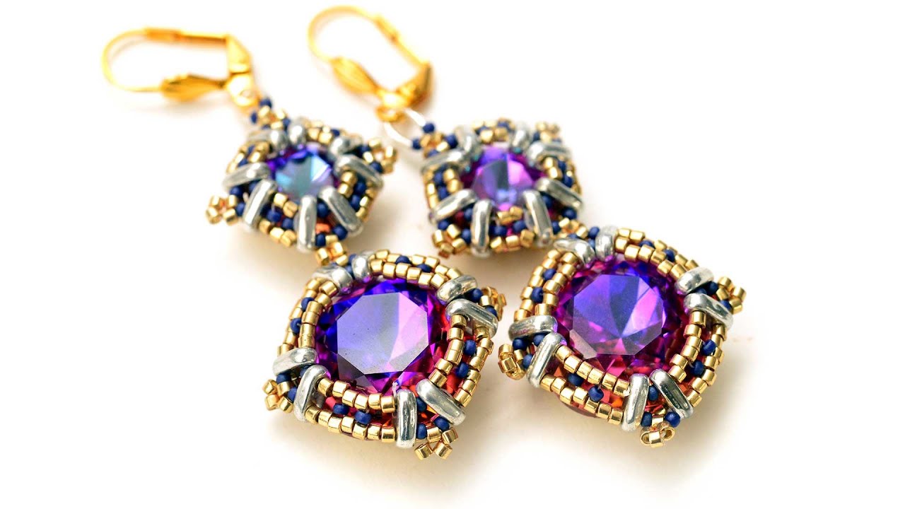 Cabos Earrings - DIY Jewelry Making Tutorial by PotomacBeads