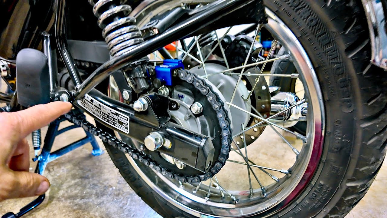 Chain Drive Tech Talk!! • Classic 350 Adjustment! | TheSmoaks Vlog_3282