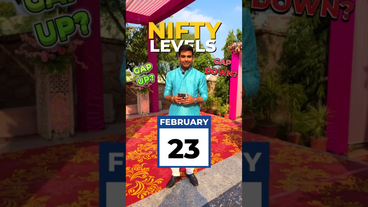📊 Nifty Tomorrow (Feb 23) PREDICTION | Trump Tariff News & Accurate Market ANALYSIS 💡