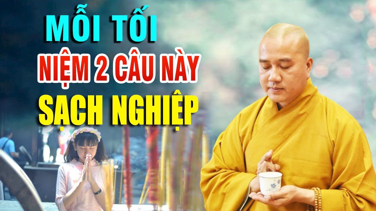 Mỗi Tối chỉ cần niệm 2 câu này là bệnh hết nghiệp tan hưởng thọ phước báu nhiều đời - Thầy Pháp Hòa