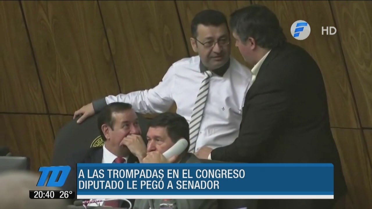 A las trompadas en el Congreso Nacional
