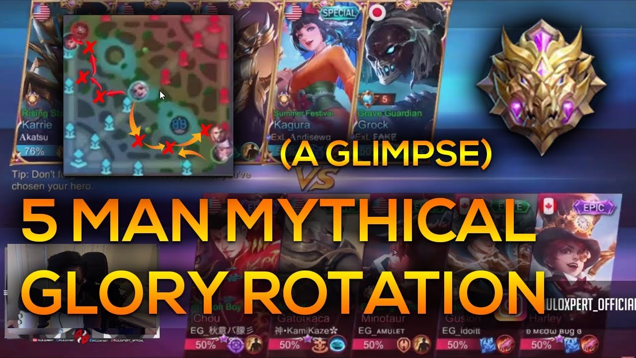 HOW A MYTHICAL GLORY TEAM ROTATES (A GLIMPSE) | MOBILE LEGENDS
