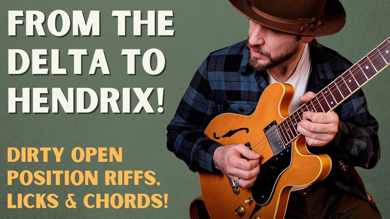 Open Chord Blues Tricks! Dirty Fills, Licks & Inversions to level up your guitar playing!