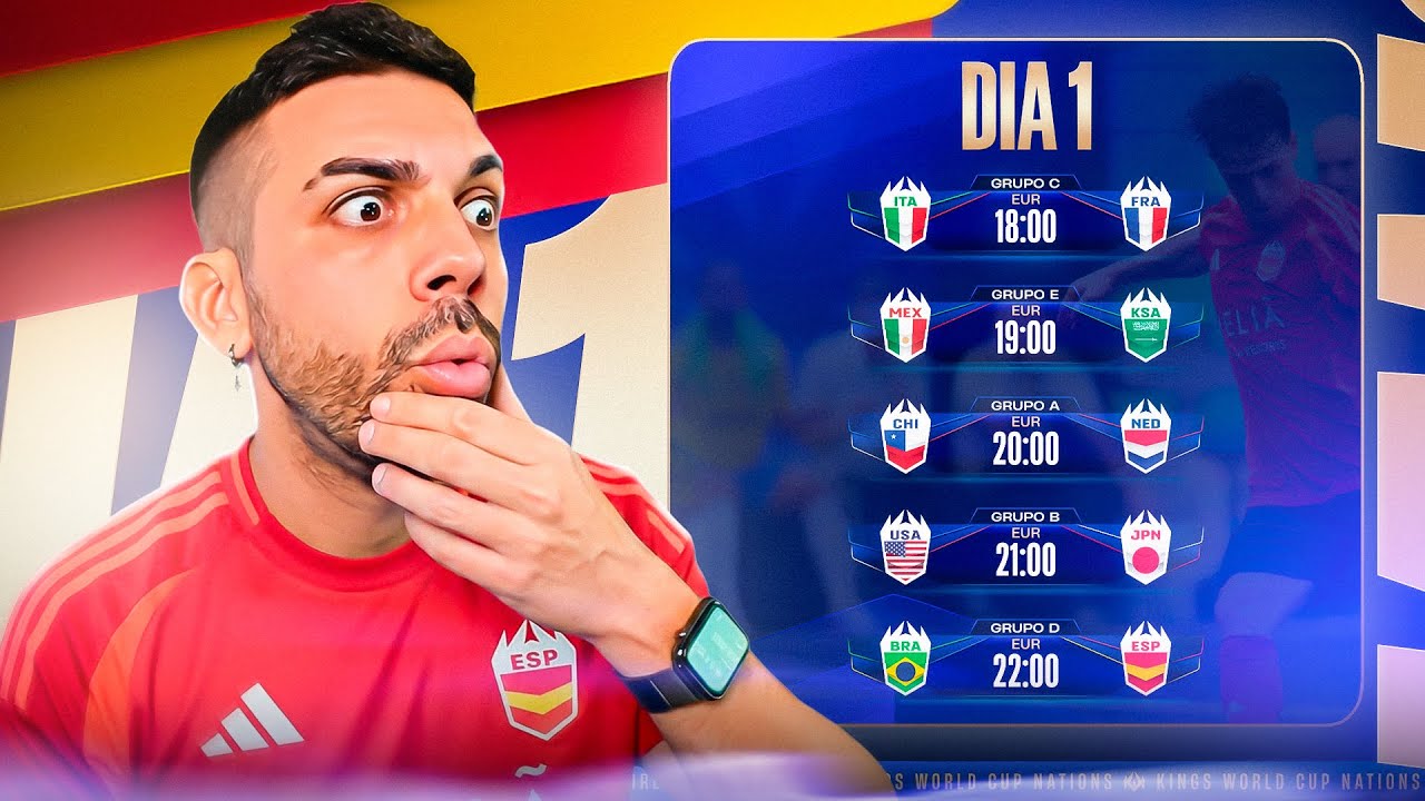 BRASIL VS ESPA&Ntilde;A EN DIRECTO | MUNDIAL KINGS LEAGUE WORLD CUP NATIONS DIA 1 - DjMaRiiO