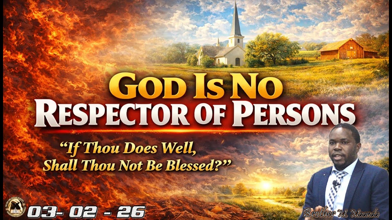 God Is No Respector Of Persons: If Thou Doest Well Shall Thou Not Be Blessed? Bro M. Maanda -030226