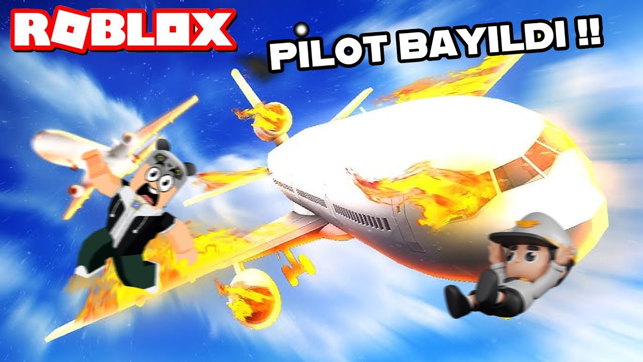 Pilotlar Bayıldı !! Uçak Düşüyor - Roblox
