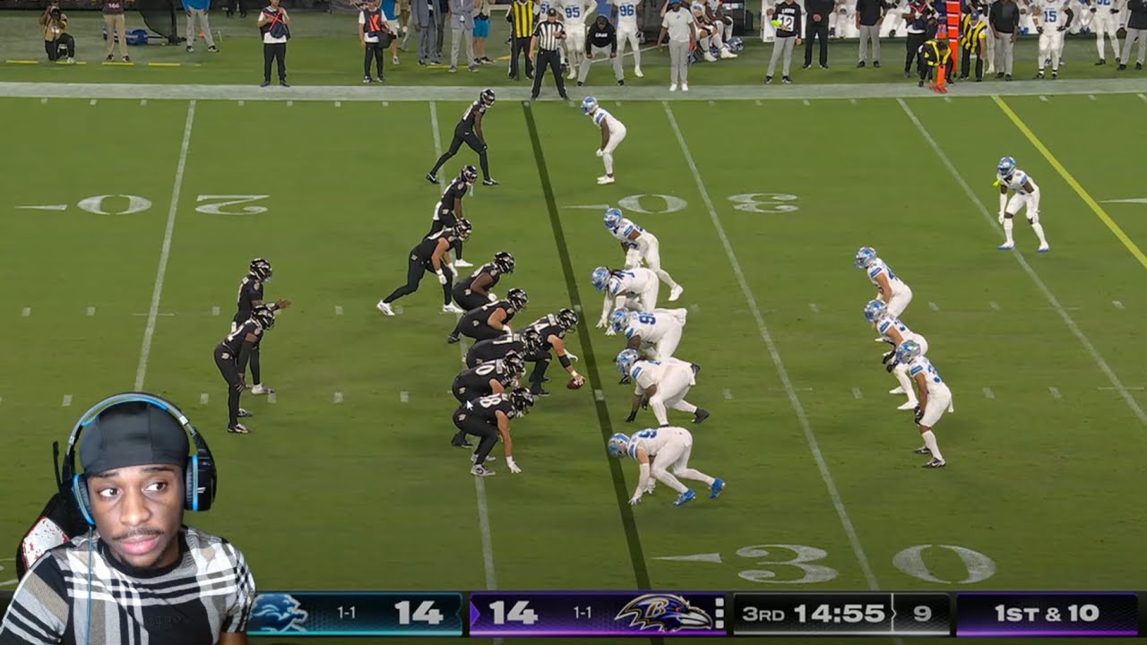 РЕАКЦИЯ НА ОСНОВНЫЕ МОМЕНТЫ ИГРЫ «ДЕТРОЙТ ЛАЙОНС» – «БАЛТИМОРЕ РЕЙВЕНС»!