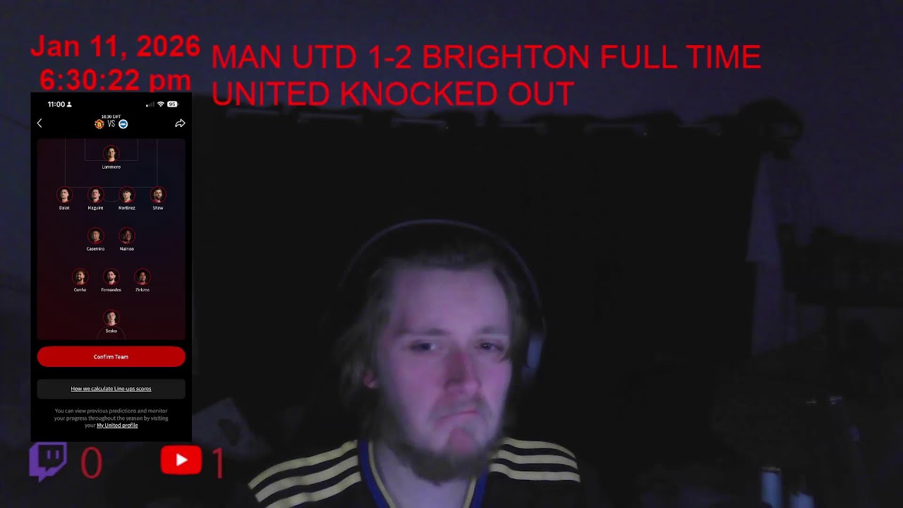 MANCHESTER UNITED VS BRIGHTON FA CUP LIVE REACTION