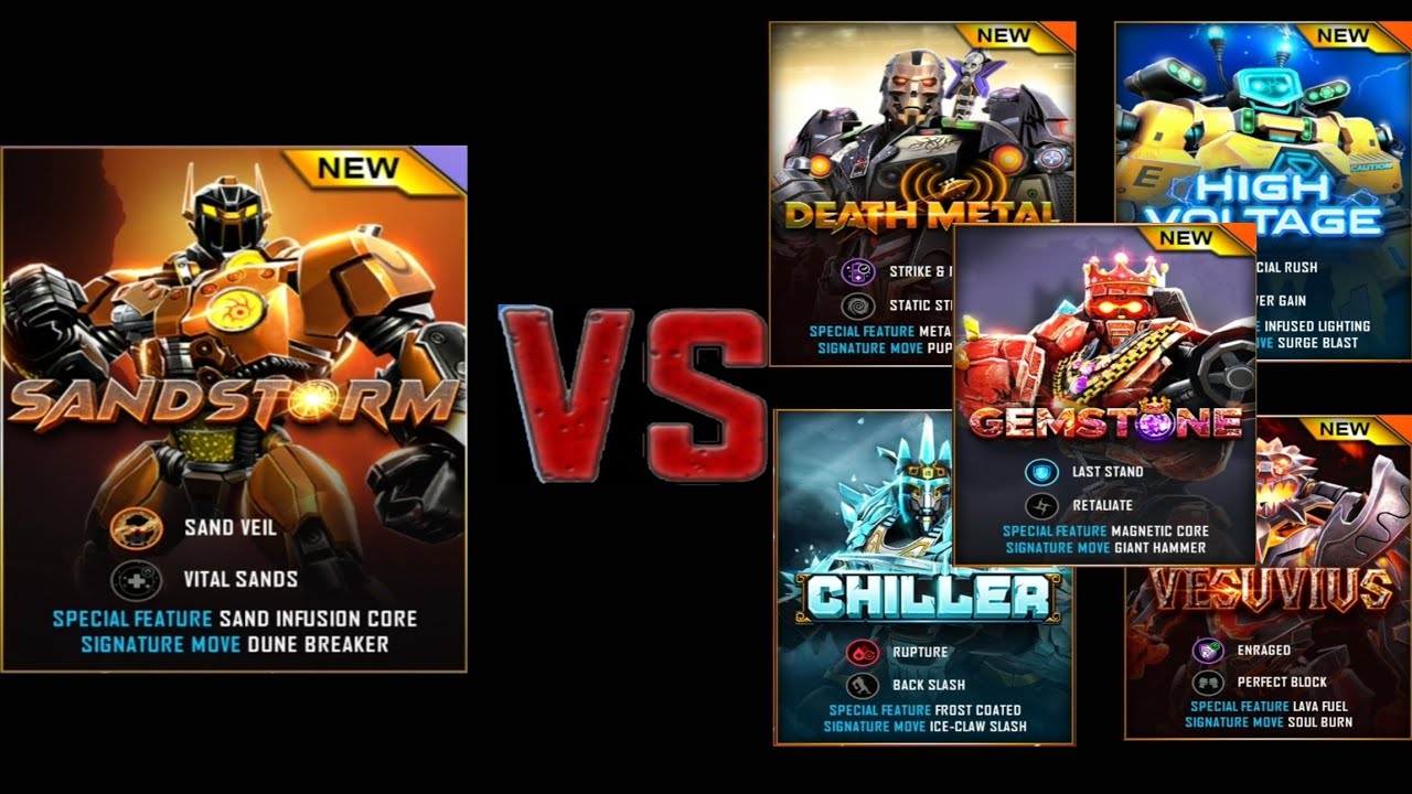 Sand storm VS WRB Forces of nature|real steel WRB