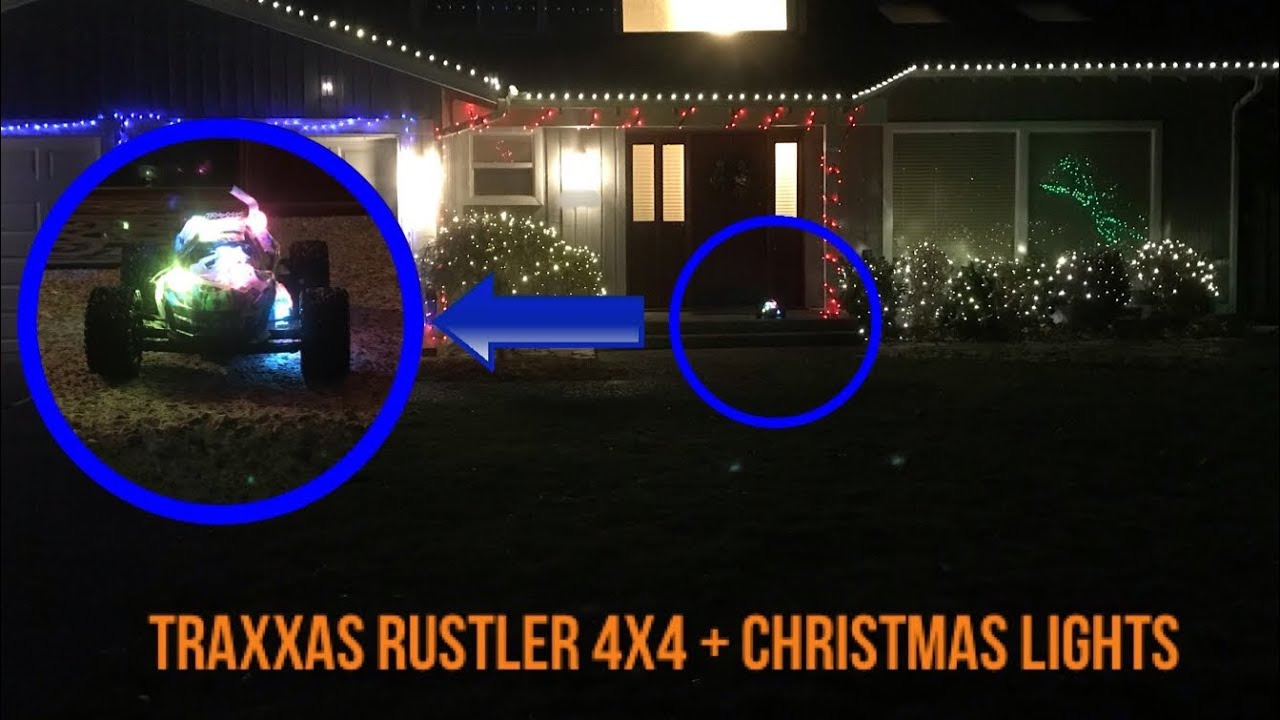 Decorating my RC car with Christmas lights!