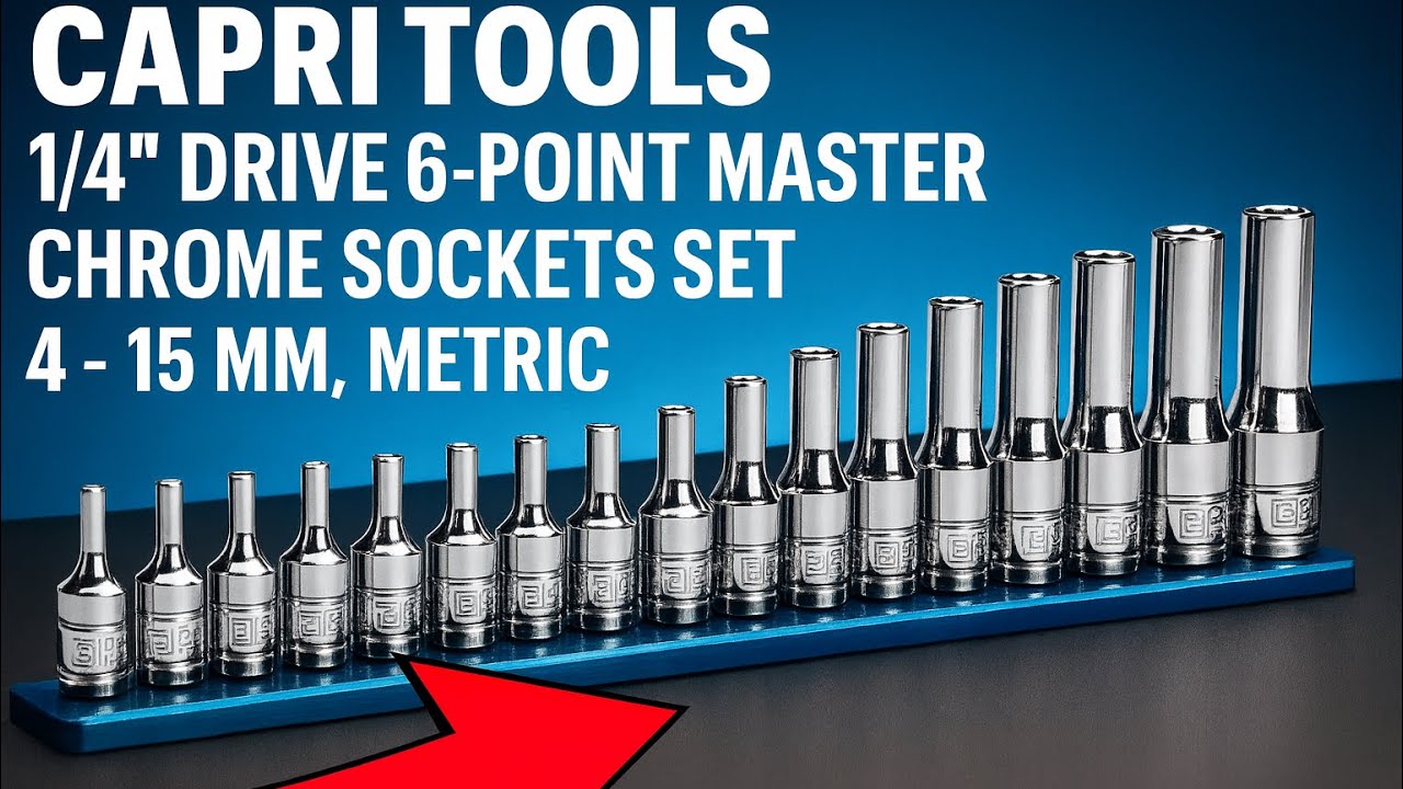 Альтернатива Harbor Freight? Набор метрических торцевых ключей Capri 1/4 дюйма.