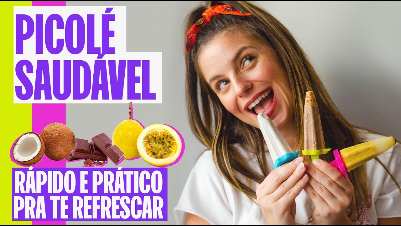 3 SABORES DE SORVETE CREMOSO SAUDÁVEL: COCO, CHOCOLATE E MARACUJÁ