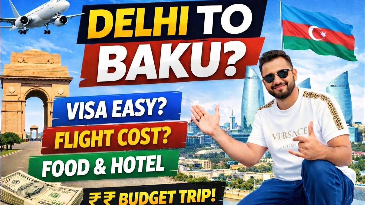India to Baku Azerbaijan Travel Vlog | Visa, Flight, Food & Hotel Cost