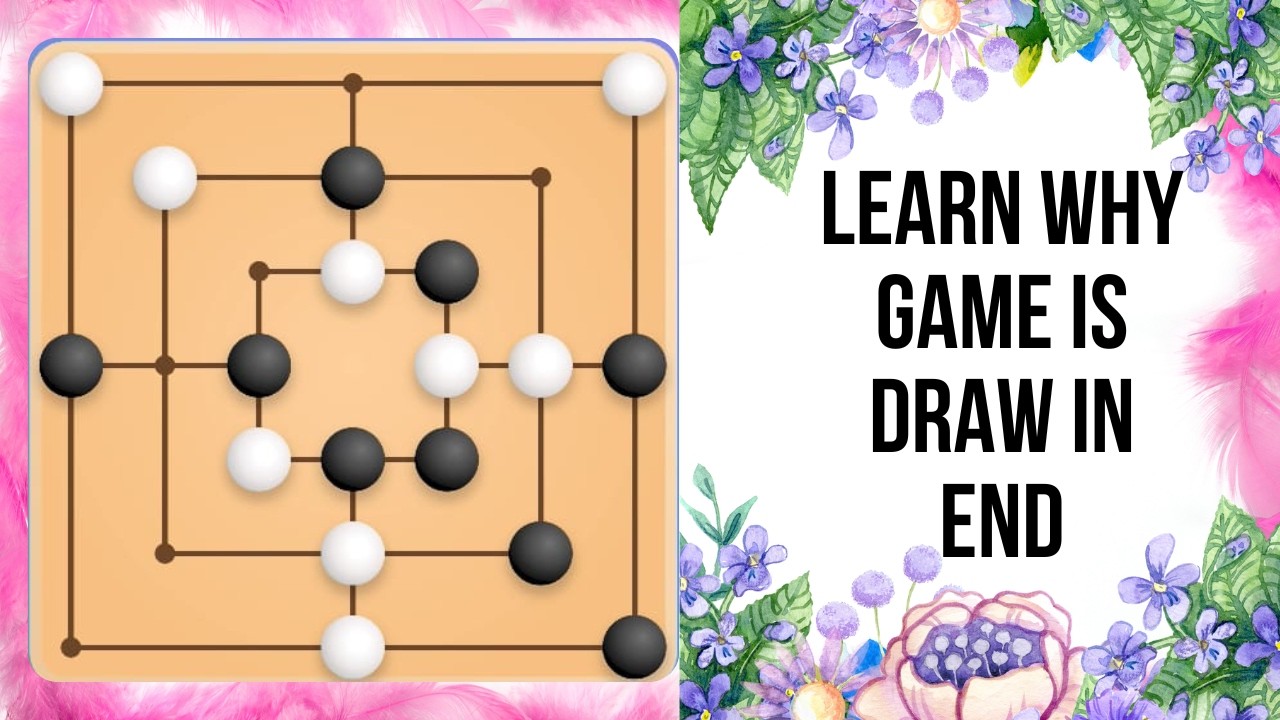 Learn how to draw the game of mills | The Game FORCED Us to Draw! |draw mills game