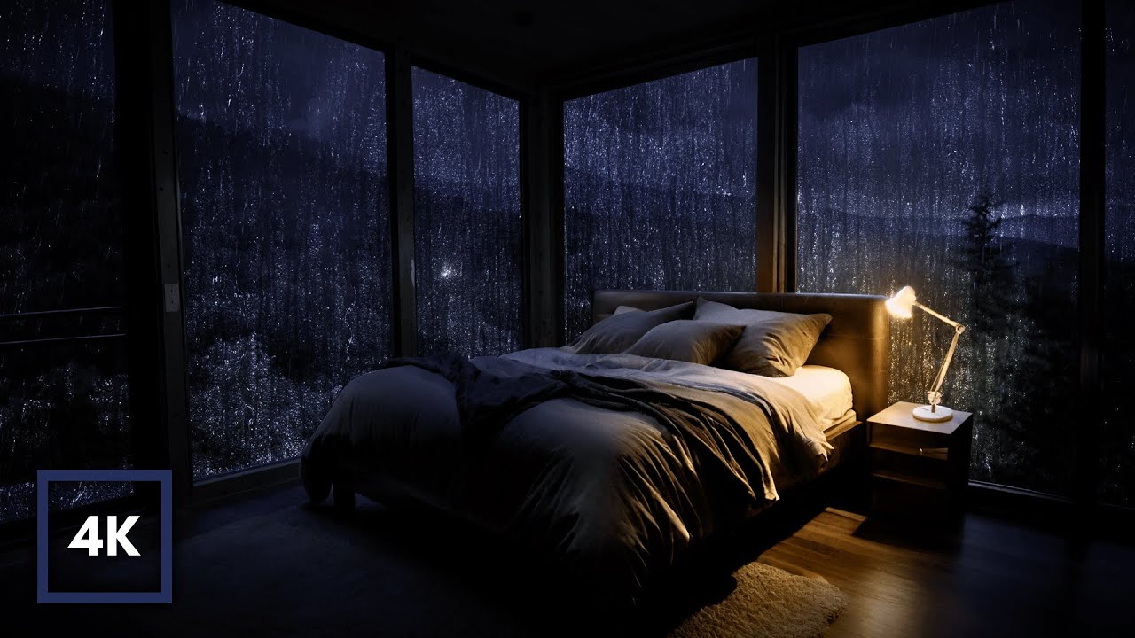 Heavy Rain to Sleep FASTEST - Rain on Window for Sleeping & Insomnia Help