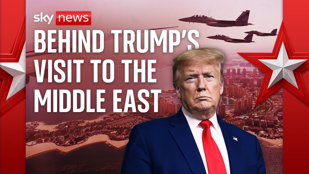 Sky News takes you behind the scenes of Donald Trump's Middle East trip