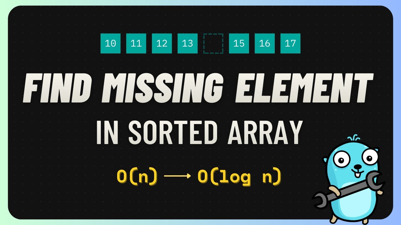 Missing Element Pattern: Why Binary Search is 1000x Faster